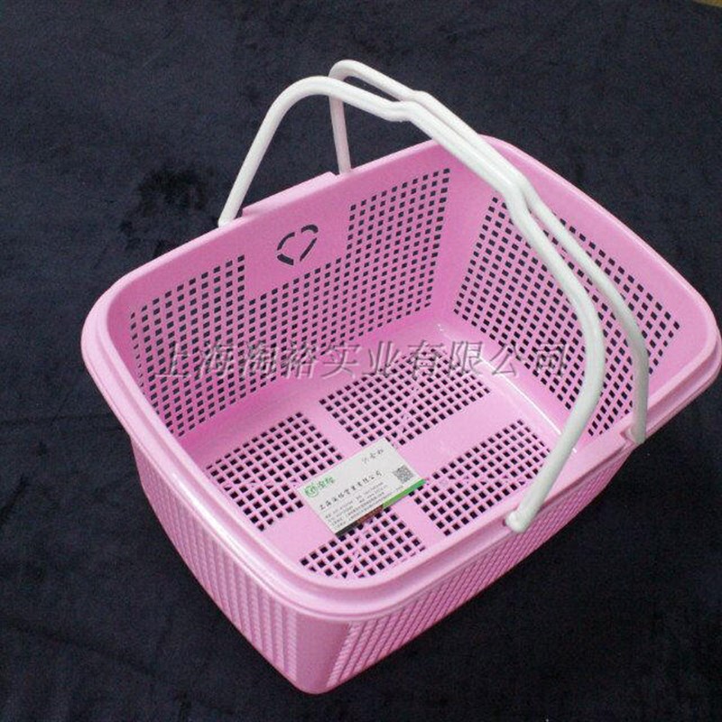 速发零食提购物篮折叠手店篮水果店药店篮利店塑料篮菜便超市购物