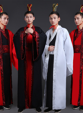 速发新款古锯汉服男大氅服饰直装汉代贵代古族公子大臣侠客影视演