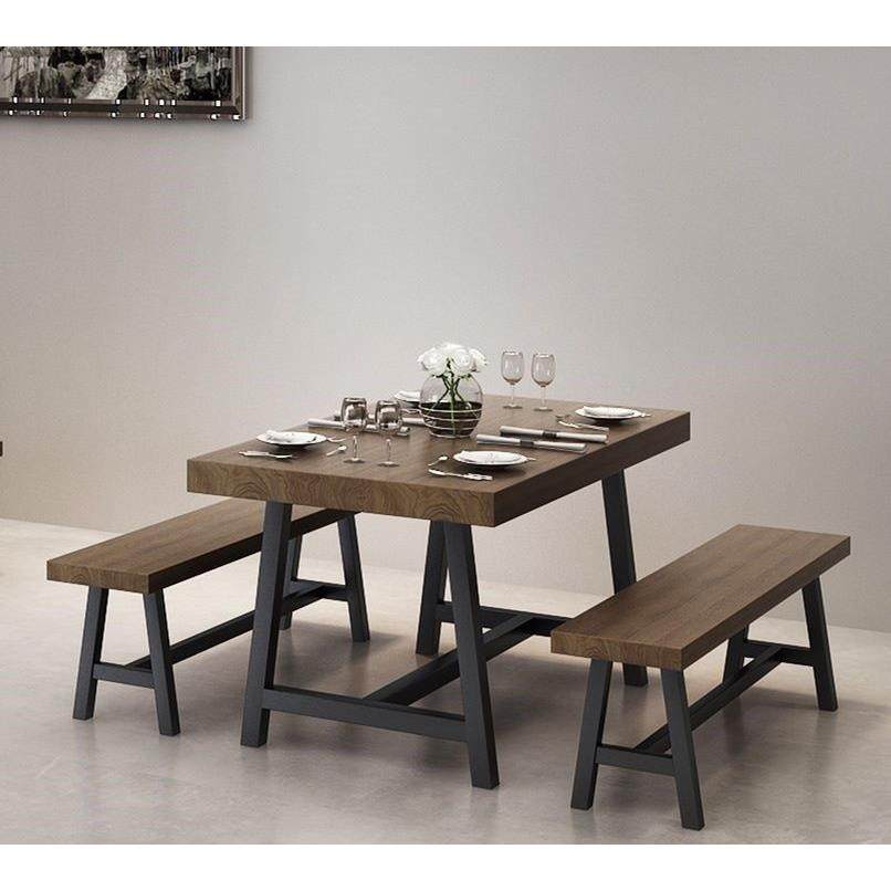 复古铁艺实木餐桌火锅工业风烧烤清吧音乐餐厅饭店长方形桌椅组合,商业/办公家具,商用餐椅,淘宝优惠券,粉丝福利购,淘宝优惠卷