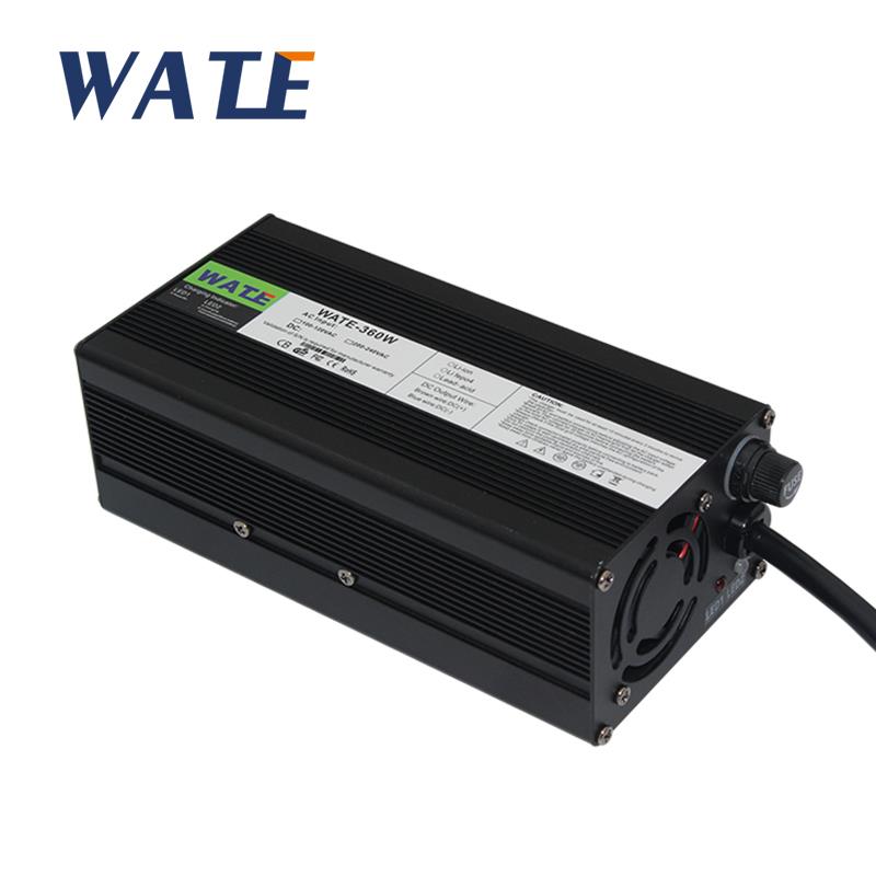 29.2V10A 12A充电器 24V磷酸铁锂电池适用 8串 智能铝壳 带风扇