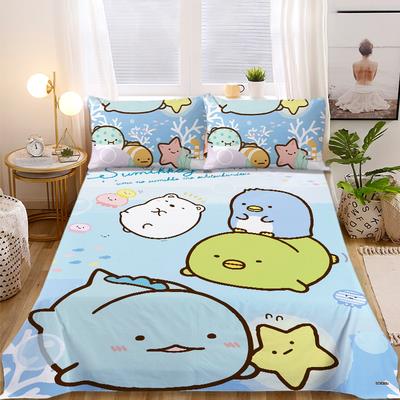 卡通动漫角落生物床单床笠单件女孩可爱床罩学生宿舍单人床1.2米