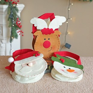 速发平安夜礼盒圣袋节小物袋儿童诞平安果包装盒手提礼礼品盒