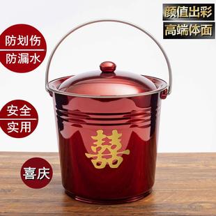 红色水桶一对陪嫁物品女方全套 高档子孙喜桶结婚用品大全嫁妆套装