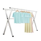 厂家定制不锈钢晾衣架阳台落地衣物架晒衣架款 x型折叠晾衣架加重