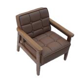 儿童阅读区桌椅实木小沙发幼儿园单双人皮质宝宝座椅公主摄影道具