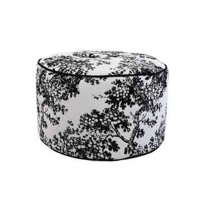 中古轻奢杨蒲团坐垫坐墩新中式刺绣梅树客厅地上懒人沙发法式靠枕