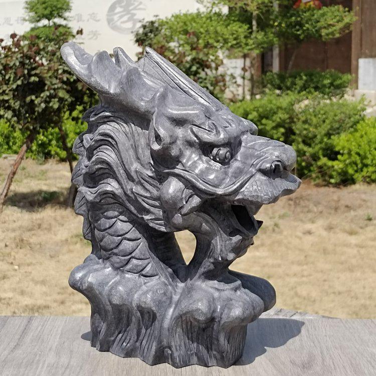 z54g青石雕刻石头水池摆件吐水喷水流水庭院花园假山龙头出水景观