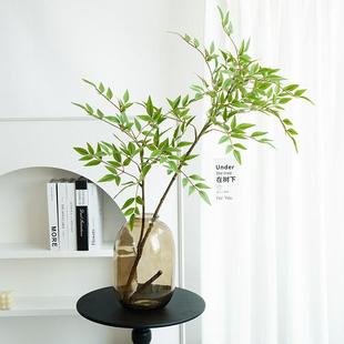 南天竹仿真花高级仿生花水培绿植客厅新中式插花造景树枝南天竺