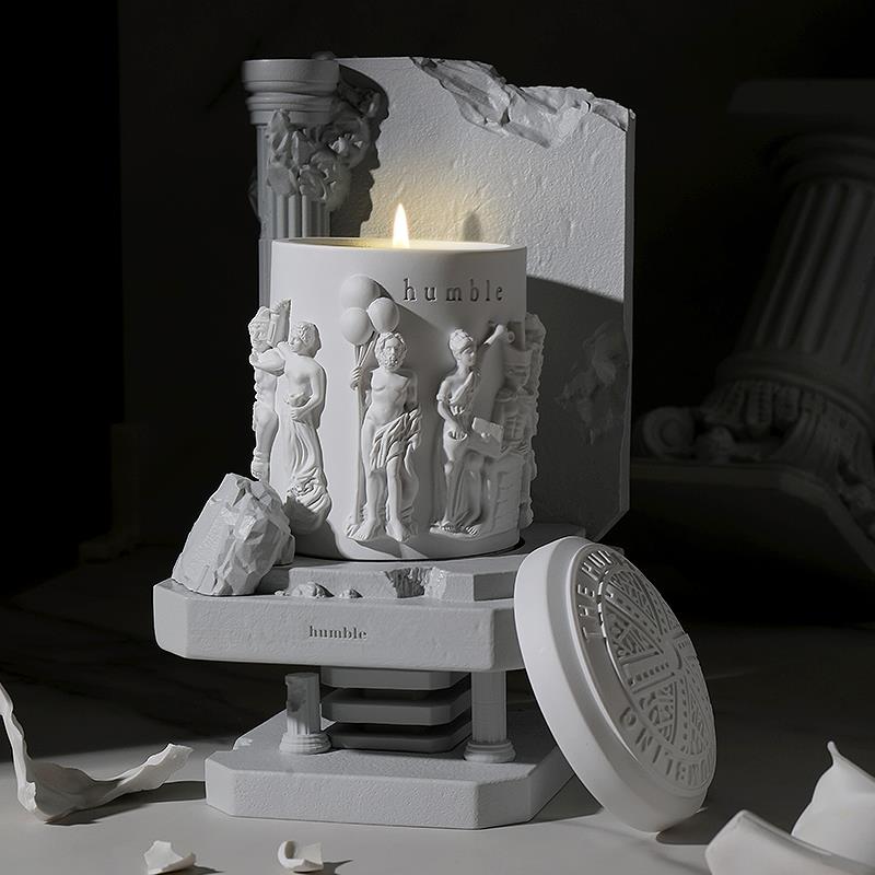 humble帕特农神庙香薰蜡烛台礼盒创意雕塑摆件小众高级女生日礼物