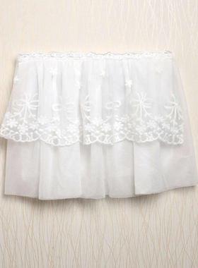 纯白色电表箱装饰创意遮挡口可视门铃电话套蝴蝶花蕾丝变电集线