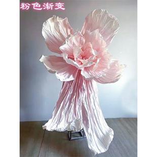 巨型纸花手工纸花彩色塑料花婚礼道具背景墙装饰橱窗婚礼大纸花