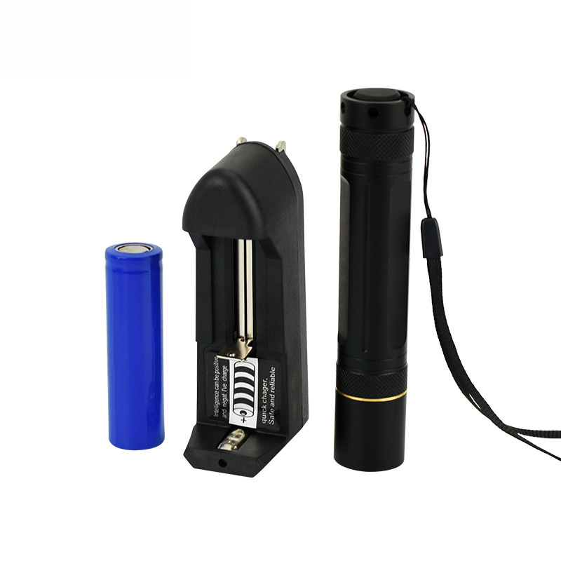 LED紫光手电筒 uv365nm紫光灯 钱币收藏鉴定紫外线荧光剂检测手电