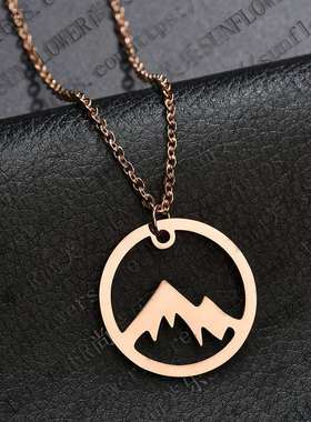 极速Versatile Necklace Tricolor Mountain VaNlley Ladies Clav