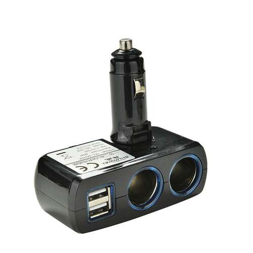 极速car chearger 31A USB phone Charger Adapter 2 Socket Car