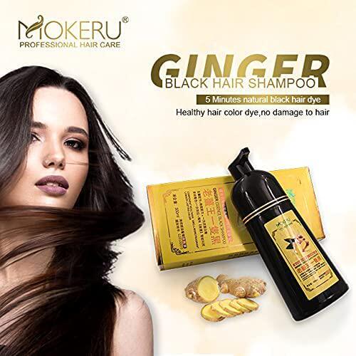 极速MOKERU GINGEkR BLACK Professional Oil Hair Dye Color Sha