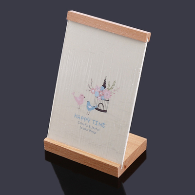 极速Nordic Simple Woodenu Frame 5/6 inch Wood Color Picture