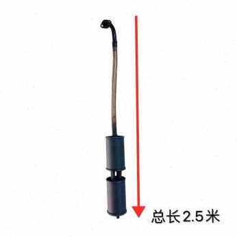 极速新厂销高端车增程器配件消声管汽F油机排气器电噪音双筒S软管