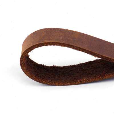 极速LETAOSK Leather Sptrap Copper Loop Key Chain Ring Keycha