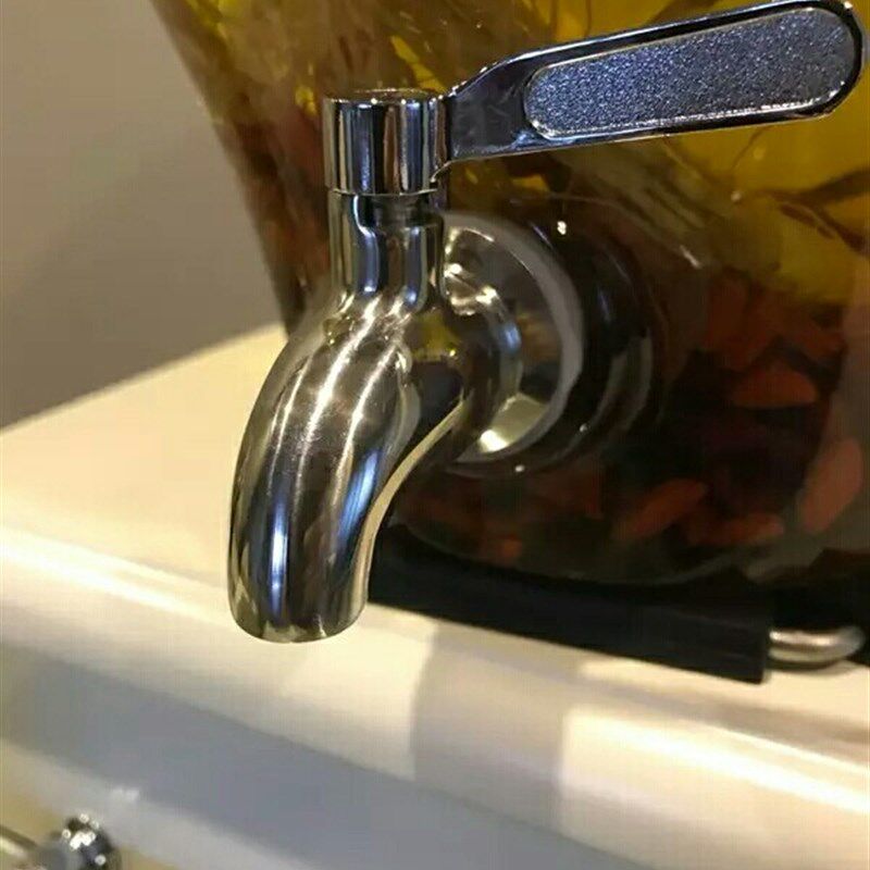 热销包邮无铅加i厚玻璃健康泡酒瓶带龙头20斤雕花药酒瓶自酿葡萄