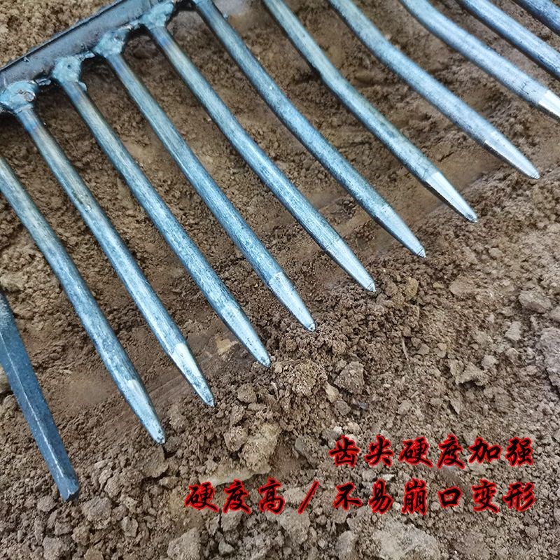 热销新款搂c蛤蜊密齿耙搂草赶海耙子地砖农用捞老式赶海工具农用