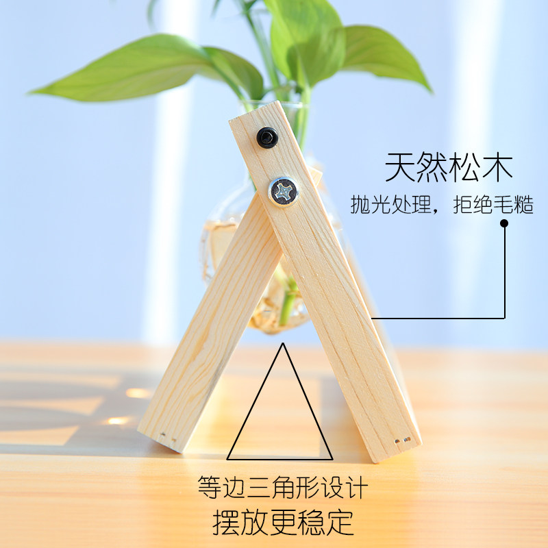 热销护眼水培植物玻o璃瓶水养桌面摆件宿舍办公室室内绿植小型盆