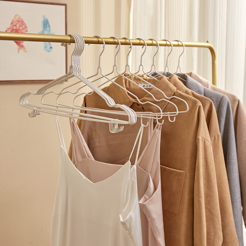 速发成架家人挂衣浸塑晾防滑衣架子防肩撑子衣用衣撑50支成人