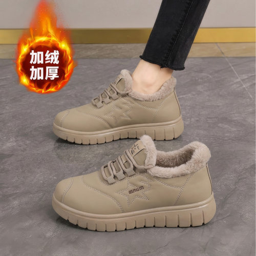 老北京布鞋女加绒加厚保暖妈妈鞋