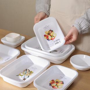 日式 日本进口火锅备菜盘家用厨房料理盘配菜碟托盘套装 食物收纳盘