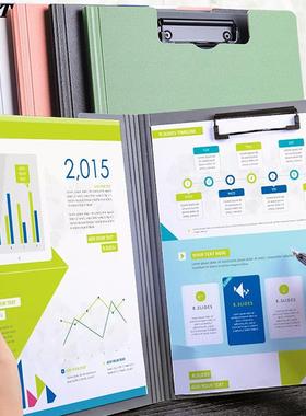 极速New A4 File Folder Clipboard Writing PMad Memo Clip Boar