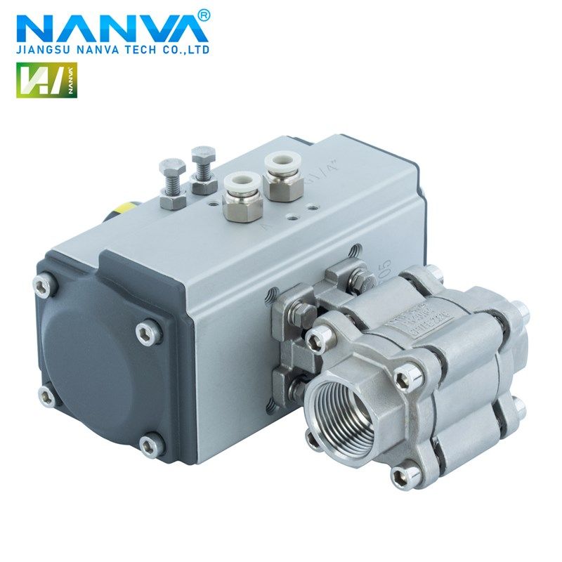 极速气动中高压球阀2000WOG不锈钢304三片式3PC耐O压64公斤Q611F-