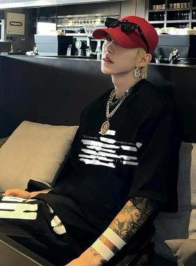 重磅 Asrts新款小众潮牌美式夏季纯棉宽松男士情侣半袖短袖T恤ins