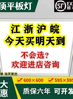 雷顶600x600led平板灯集成吊顶办公室石膏铝扣矿棉板60x60LED灯