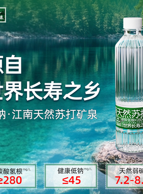 洞庭山江南名泉天然苏打矿泉水450ml*24瓶小瓶水非矿泉水批发特价