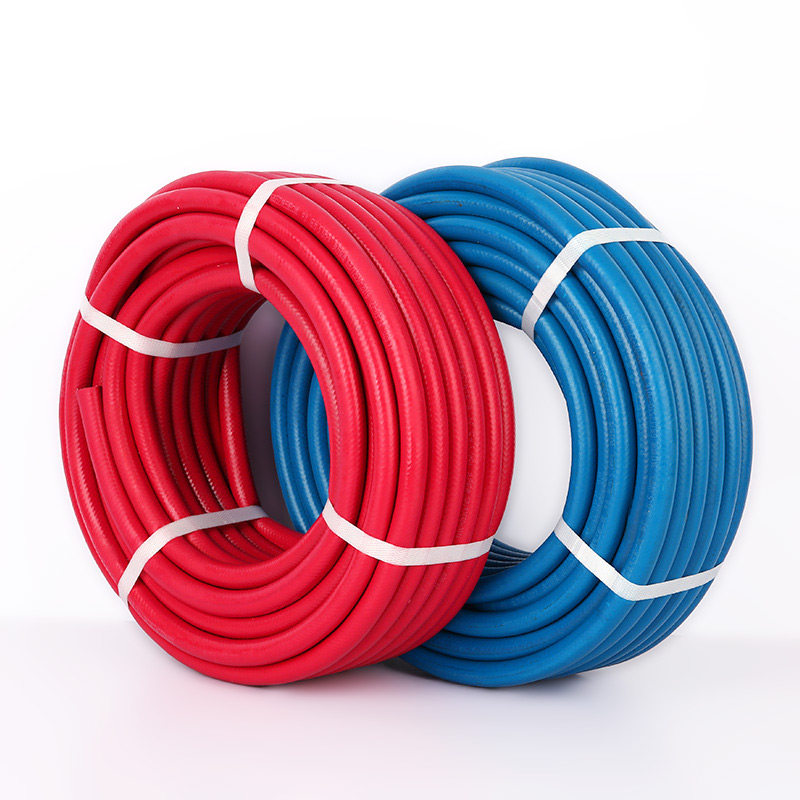 热销银杉锦高压氧气乙炔双色管8/10mm工业用P气割软管焊枪胶管氧