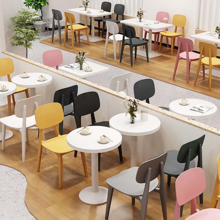 网红西餐厅快餐店桌椅餐饮店桌椅食堂饭堂餐桌椅饭店桌椅组合