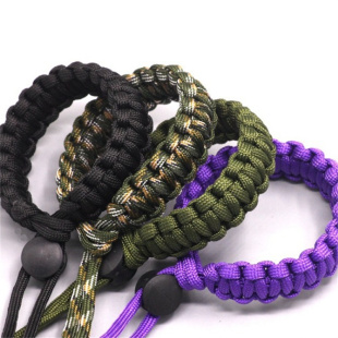 户外手电筒水壶防丢防脱手绳相机挂件挂绳手腕绳创意手工编织伞绳