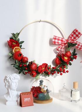 极速1/5bPcs 8-33cm Home Decor Bamboo Ring Wooden Circle Roun