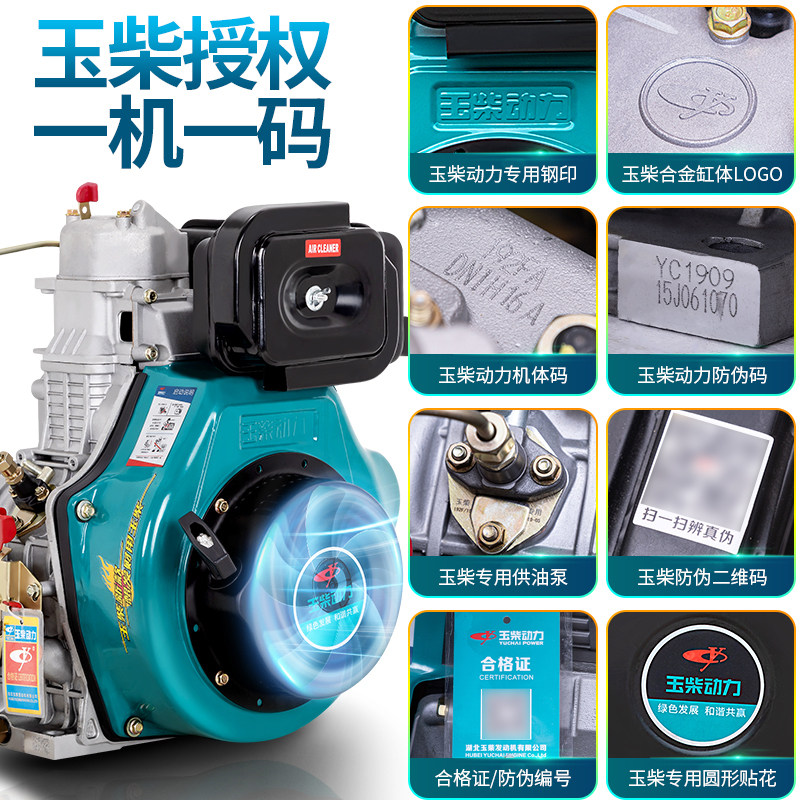 极速柴油发电机f5KW/6/8/10千瓦小型家用单220V三相380V双电压