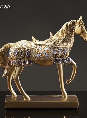 新品生肖马摆件客厅摆件办公室家居装饰品M酒柜电视柜工艺品开业