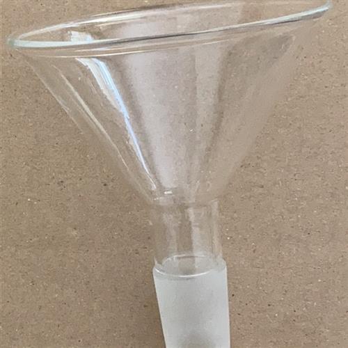 极速玻璃标口加料漏斗40 60 75 80 90 100 120Q 150mm三角形加料