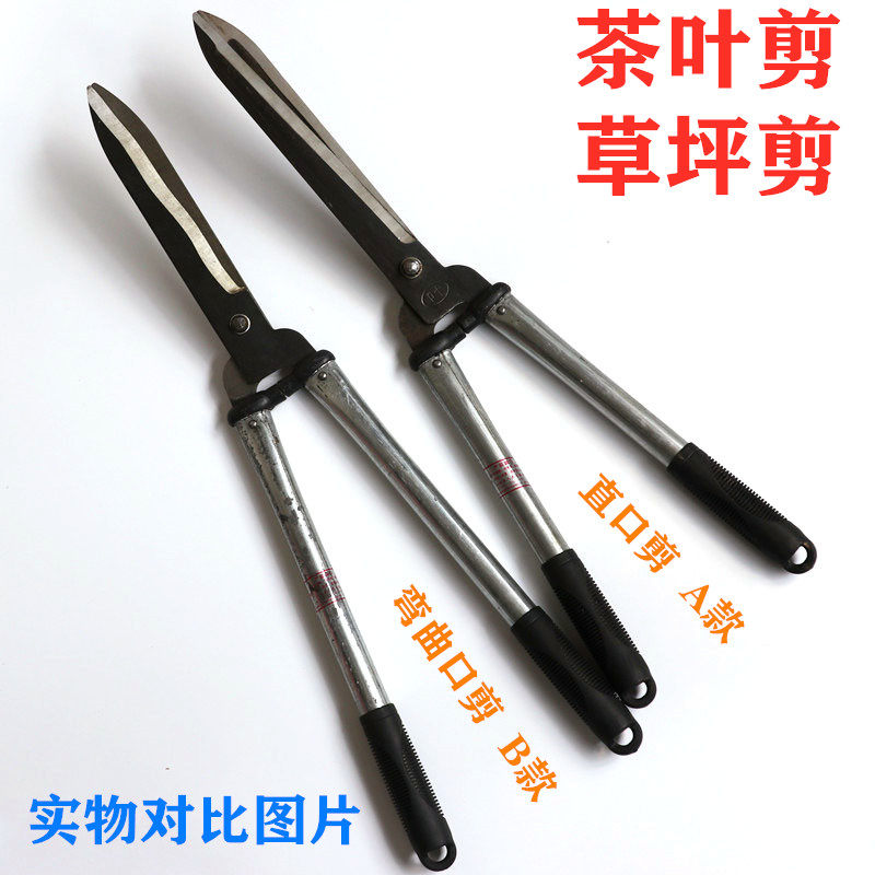 极速厂家茶叶剪刀草坪茶树修枝剪子修剪花木M绿篱整树枝园林铁匠