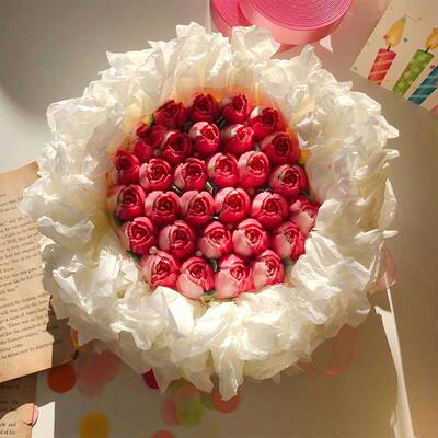 极速Hansu paper fog flower shop bouquet flower arUt wrapping