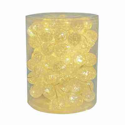 极速推荐!SwanLace唯美珍珠般亮珠碎裂纹铜线S灯节庆耶诞树装饰灯