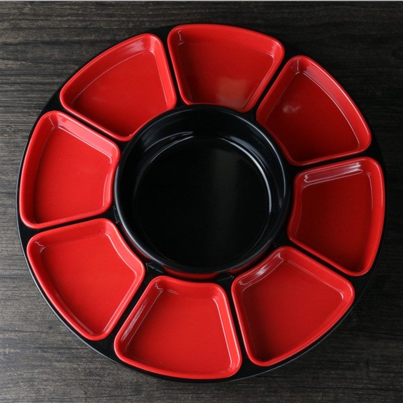 极速密胺餐具火锅配菜盘水果盘点心盘KTV零食盘S卤水拼盘烤鸭盘八,餐饮具,盘,淘宝优惠券,粉丝福利购,淘宝优惠卷