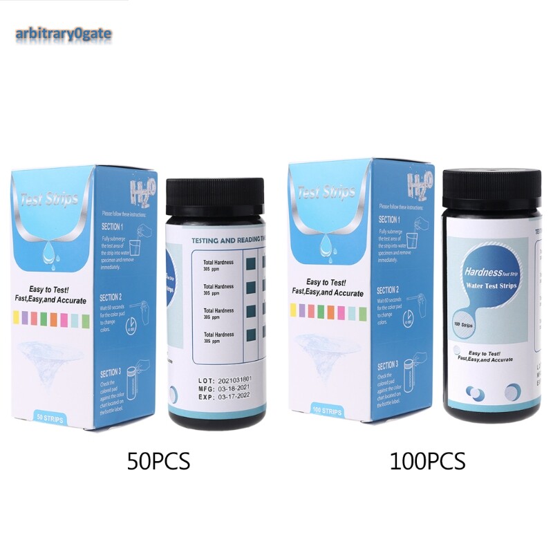 极速50/100 Pcs Water qComplete Hardness Test Strip Excellent