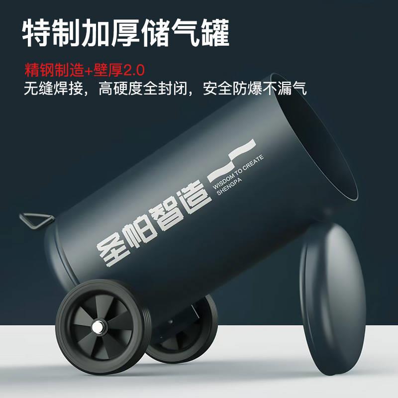 极速无油空压机h工业级空气压缩机木工喷漆高压220V小型充气泵静