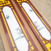 极速镂空雕花板新中式 电r视背景墙客厅仿古木格栅隔断屏风实木吊