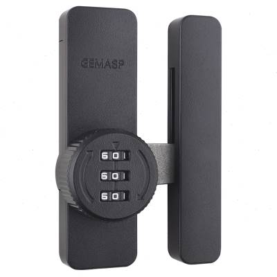 极速免打孔密码锁扣拉门插销门锁明装F插销式化妆室门栓室内反锁