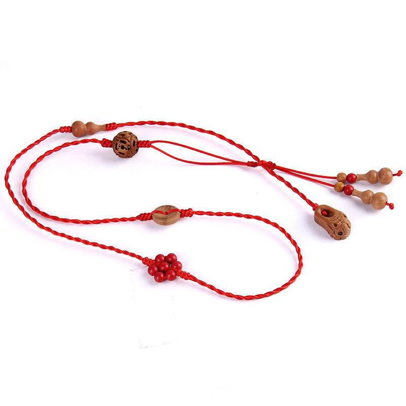 极速桃木红绳腰链红腰带桃木葫芦平安扣虎头鞋桃核本.命年红腰带,家居饰品,木雕,淘宝优惠券,粉丝福利购,淘宝优惠卷