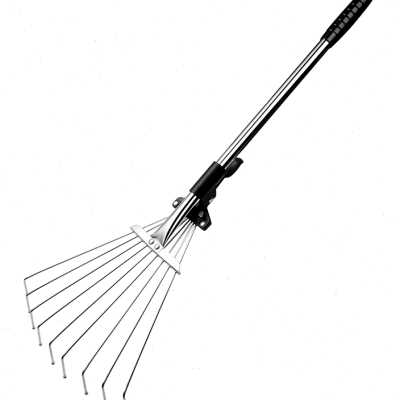 极速不锈钢伸缩搂草耙子农用草坪园艺钢丝耙扫树叶爬扒Z子落叶除